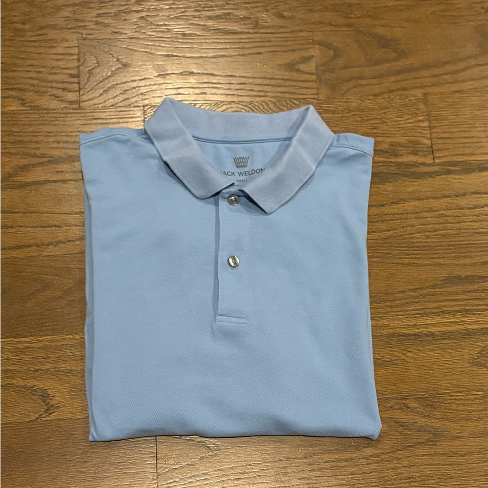 Mack Weldon Men's Light Blue Polo Shirt